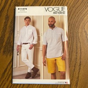 Vogue pattern men’s sizes 34-40